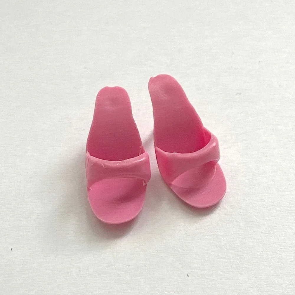 Vintage Barbie Shoes Open Toe Mule‎ Heels Rose Pink Philippines